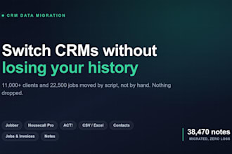 migrate your crm data to jobber housecall pro or any other crm
