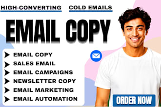 write high converting email copy, sales emails and email sequences
