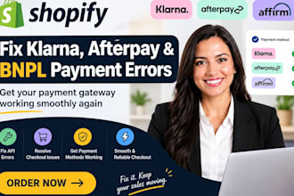 fix klarna, afterpay, and bnpl payment gateway API errors