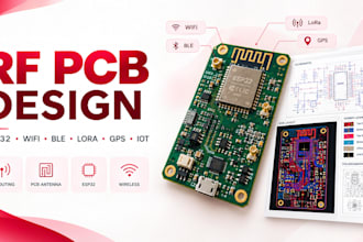 l design rf pcb esp32 wifi ble lora gps and iot pcb