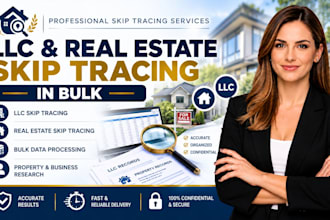 do accurate llc skip tracing and real estate skip tracing in bulk