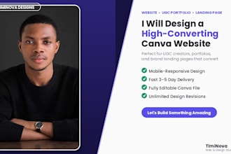 design ugc media kits ugc canva portfolio website high converting ugc website