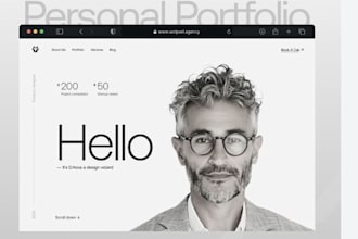 design profesional photography portfolio website with booking system