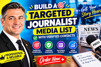 build a targeted journalist media list with verified contacts