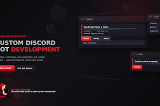 create a custom discord bot python or js for your server