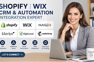 shopify wix crm klaviyo hubspot gohighlevel webhook api mailchimp integration