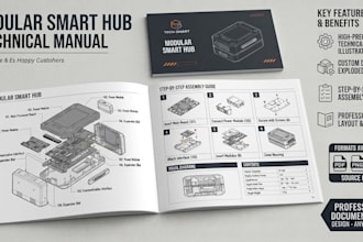 design a professional product manuals, user guide,  step by step instruction PDF