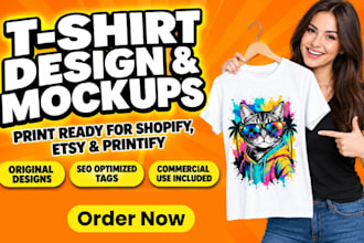 design print on demand products and mockups for printify printful