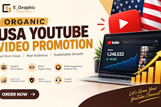 do organic USA youtube video promotion for growth