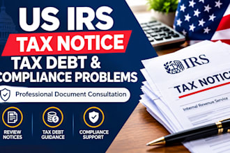 resolve your US irs tax notice, tax debt and compliance problems