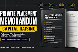 draft a sec compliant private placement memorandum for capital raising