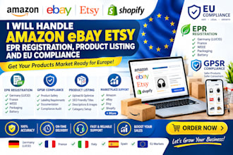 handle amazon ebay etsy epr registration and product listing