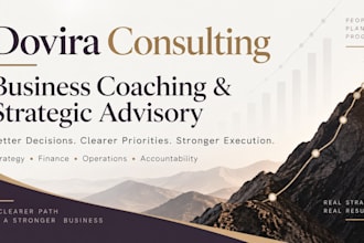 be your business coach and strategic advisor