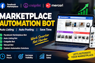 facebook marketplace bot, auto listing bot, craigslist bot, mercari bot