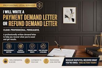 draft a demand letter, legal notice, or cease and desist letter