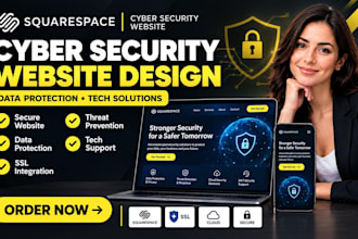 build squarespace cyber security website data protection website tech solution