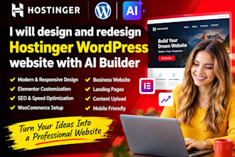 design hostinger wordpress website redesign website hostinger website ai builder