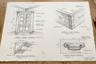 create custom casework and detailed woodworking drawings