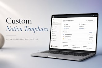 create an advanced aesthetic notion template and dashboard