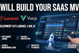 build your saas mvp using laravel and vue js