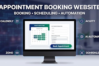 build an appointment booking website with calendly acuity zoho gohighlevel ai