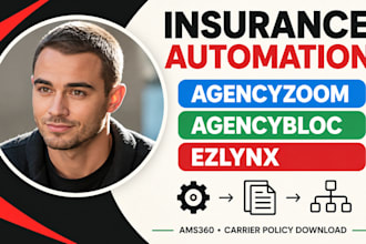 setup agencyzoom agencybloc ams360 ezlynx automation carrier policy download