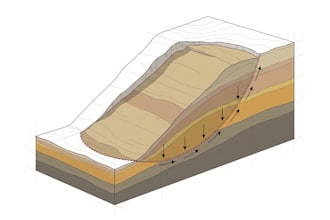perform slope stability analysis and factor of safety calculation report