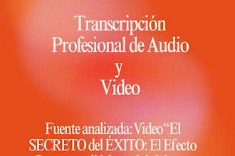 transcribe any spanish audio or video into accurate text