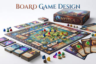 design a custom board game and card game