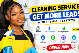 cleaning service jobber housecall pro gohighlevel workiz lead capture follow up