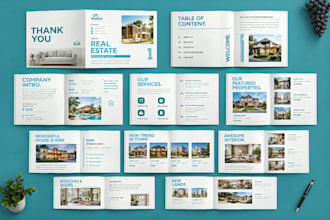 design real estate brochure, digital property listing, realtor brochure and pdf