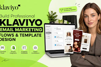 build professional klaviyo email marketing flows and template design