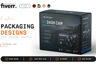 do product packaging design, mailer box, shipping box and dieline