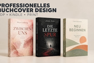 gestalte professionelle buchcover für KDP, kindle und print
