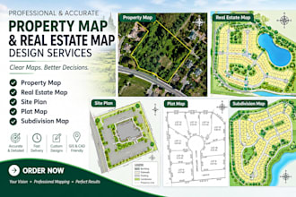 create property map, real estate map, site plan,