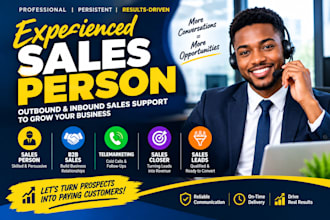be your b2b salesperson, telemarketer and sales closer commission based