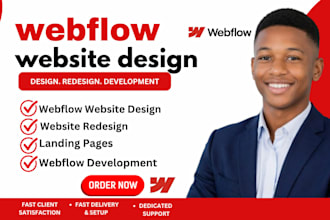 be your webflow developer for webflow website design