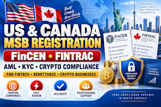 do US canada msb registration fincen fintrac aml kyc for crypto companies