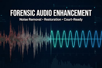 forensic audio enhancement, noise reduction, restoration