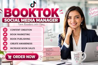 do booktok author SMM, tiktok marketing, book promotion and branding