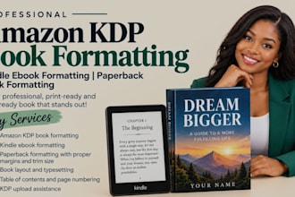 amazon KDP book formatting, kindle ebook formatting, paperback, book formatting