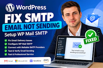 fix wordpress SMTP email not sending issue and setup wp mail SMTP