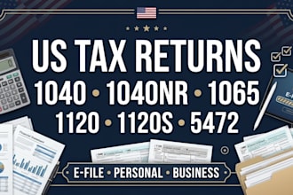 do us tax return, efile income tax, corporate tax, form 5472, 1120, 1065, 1040