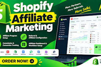 setup shopify affiliate marketing uppromote affiliate bixgrow refersion referral