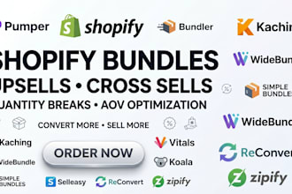 setup shopify product bundle bundle builder upsell and dropshipping store