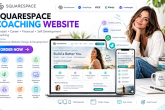 squarespace mindset career financial coach self development coaching website