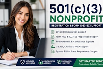 do 501c3 non profit registration, church, ngo, reinstate 501c3, file 1023ez