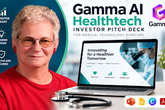 design gamma ai healthtech investor pitch deck for medical technology startups