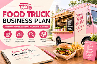 a restaurant food truck catering bakery business plan loans investors pitch deck