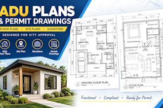 create adu plans and permit drawings for city approval